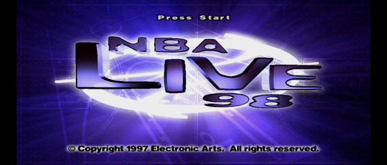 NBA Live 98 Title Screen